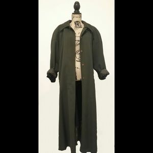 Army Green Wrap Cape Coat